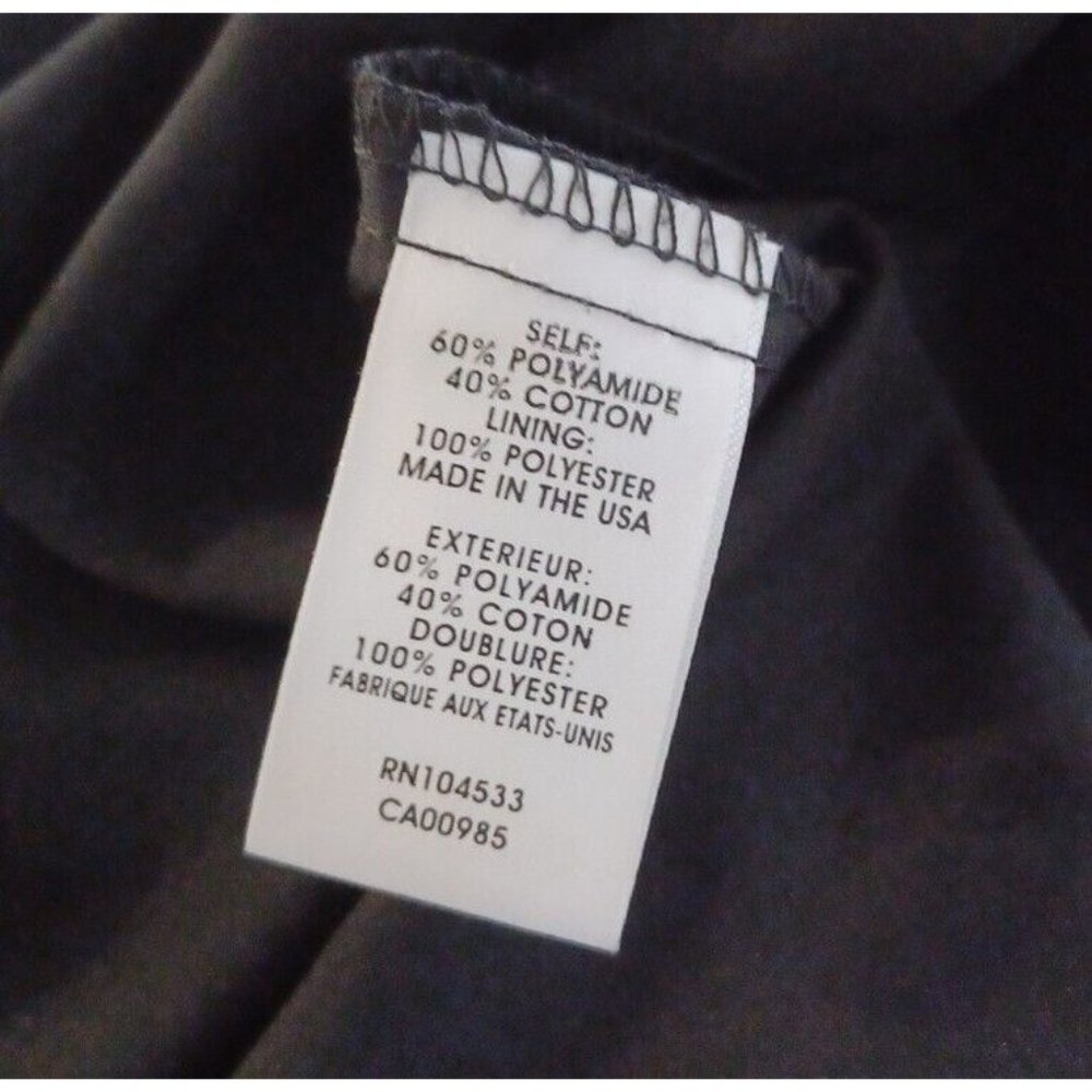 NANETTE LEPORE 2 Black Lace A Line Dress Eyelet Texture Lined Classic Zip Back - Picture 14 of 15